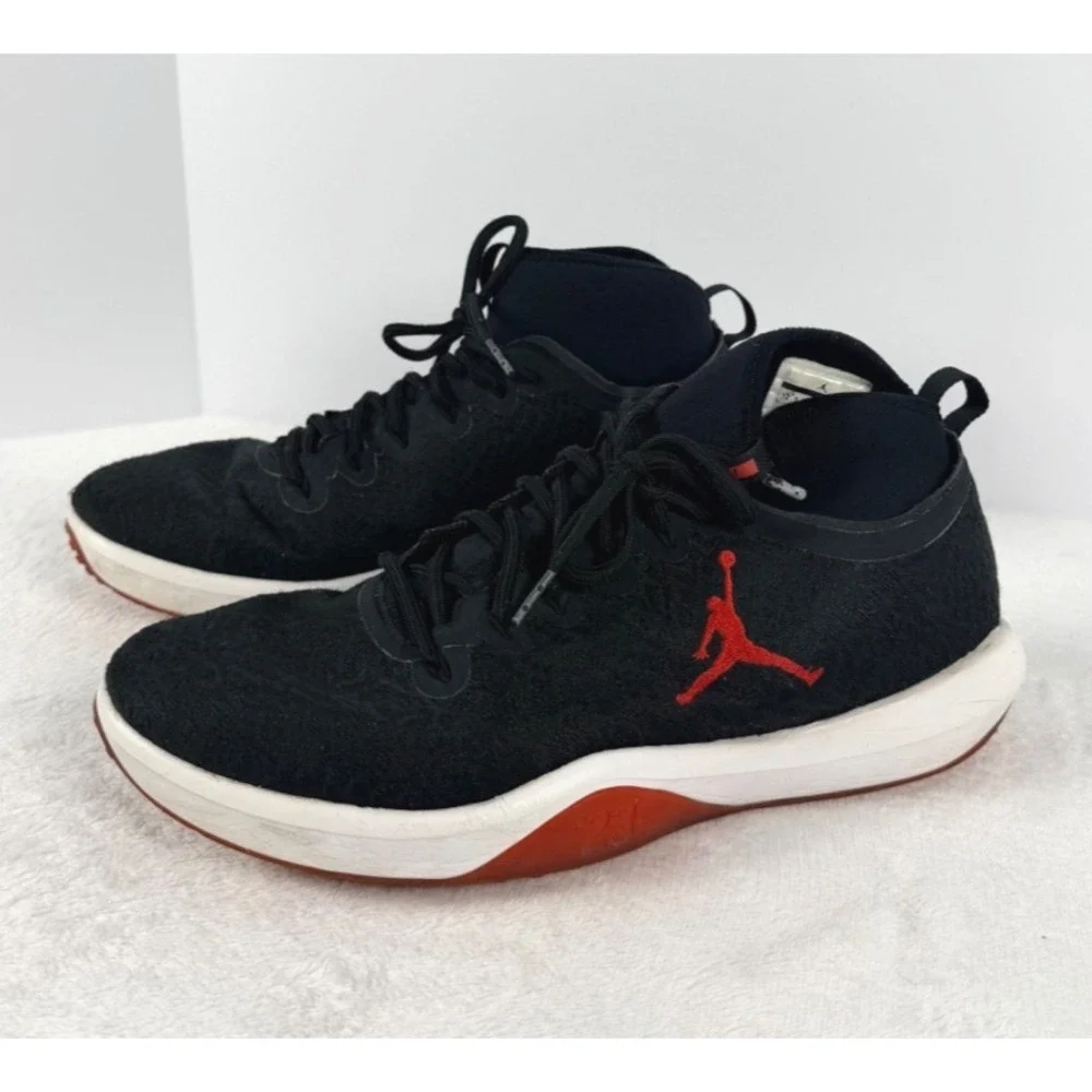 Nike Air Jordan Reveal Black Red Mid Top Sneakers Men's Size 12.5 845402-001